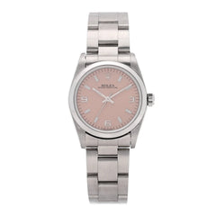 Stainless Steel 31mm Oyster Perpetual Watch Pink 77080