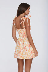Icon Behaviour Mini Dress Orange