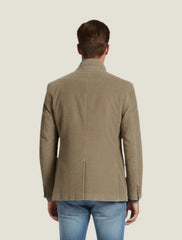 Men’s Tailored Blazer – Notched Lapel Design with Front Button Closure