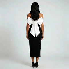 Sabrina Bow Midi Dress