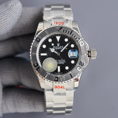 YACHT MASTER 40MM CERAMIC BEZEL BLACK DIAL