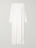 Odet draped silk and cotton-blend midi dress