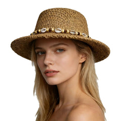 Women's Wide-Brim Sun Hat | Structured Retro Beach Hat