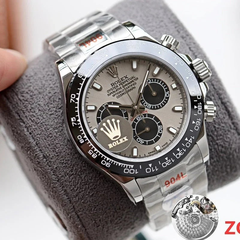 DAYTONA 40MM BLACK CERAMIC GREY DIAL