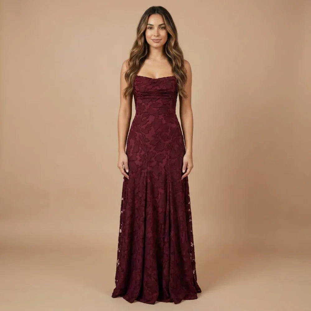 Floral Lace Maxi Dress