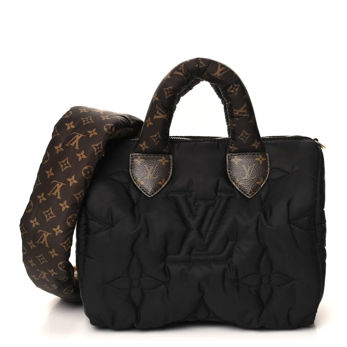 Econyl Mini Monogram Pillow Speedy Bandouliere 25 Black