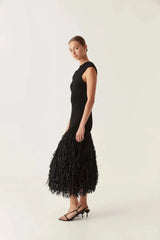 Audrey Fringe Midi Dress