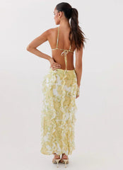 Katie Ruffle Midi Dress