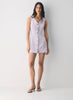 Japanese crepe button-up mini dress