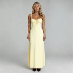 Iliana Lace-Up Maxi Dress