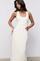 Cotton Mix Midi Dress