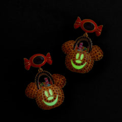 Disney Mickey Mouse Glow-In-The-Dark Trick Or Treat Earrings - Multi