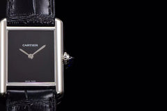 TANK MUST NO NUMERALS STEEL CASE BLACK DIAL