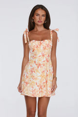 Icon Behaviour Mini Dress Orange