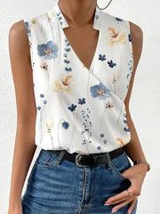 Women's V-Neck Summer Top | Lightweight Breathable Casual Blouse