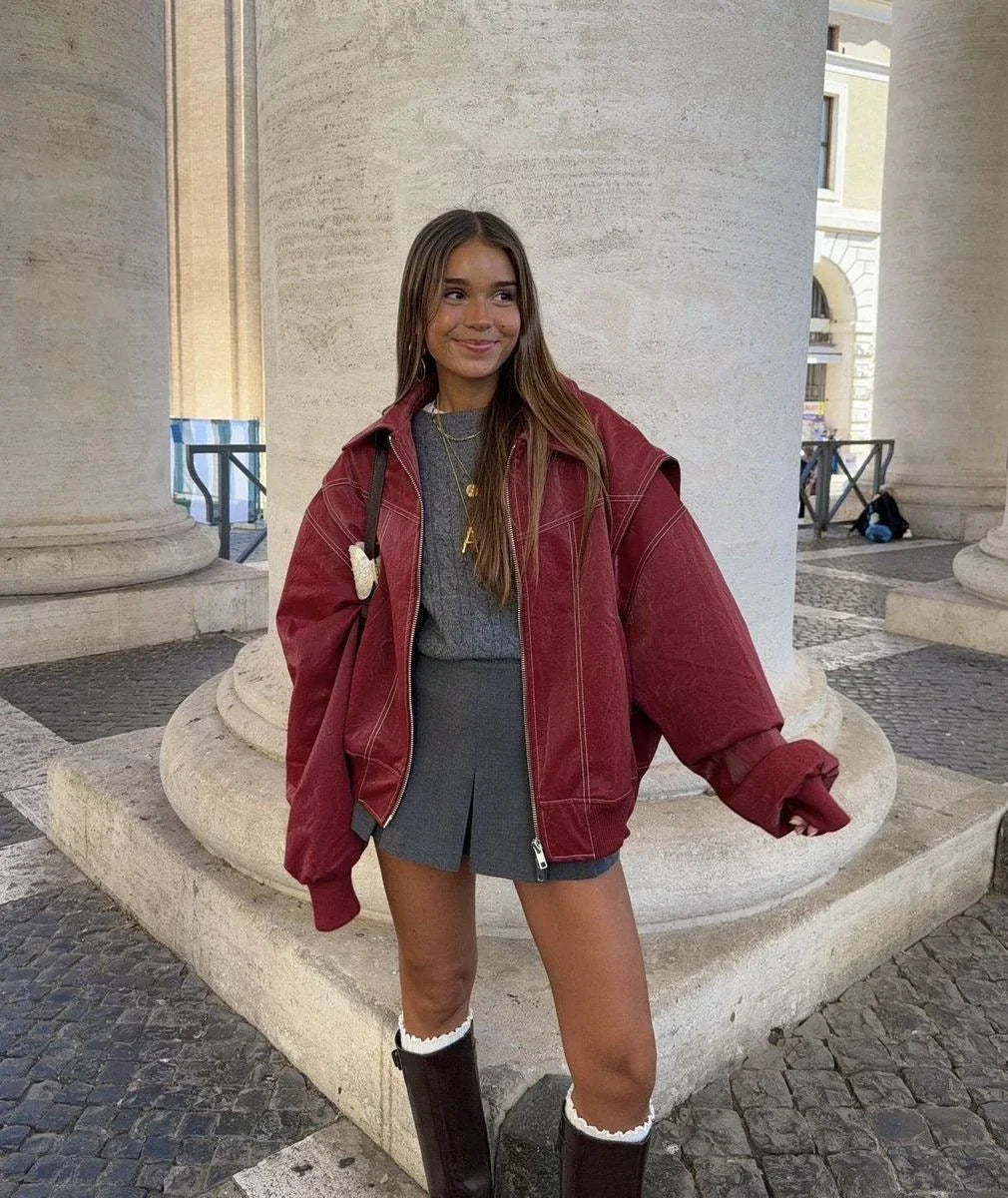 Violet Bomber Jacket