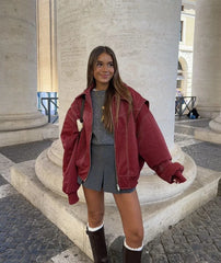 Violet Bomber Jacket