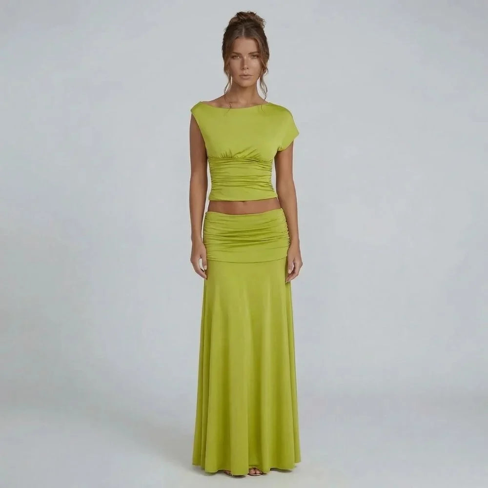 Millie Ruched Maxi Set