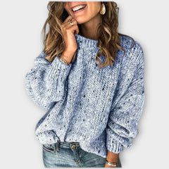 Women's Textured Knit Sweater | Cozy Relaxed Pullover
