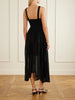 Wave ribbed-corset knitted midi dress