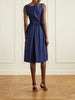 Sunday gathered cotton-poplin midi dress