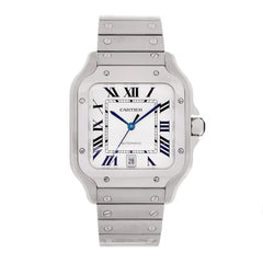 Stainless Steel 39.8mm Santos De Cartier Automatic Watch