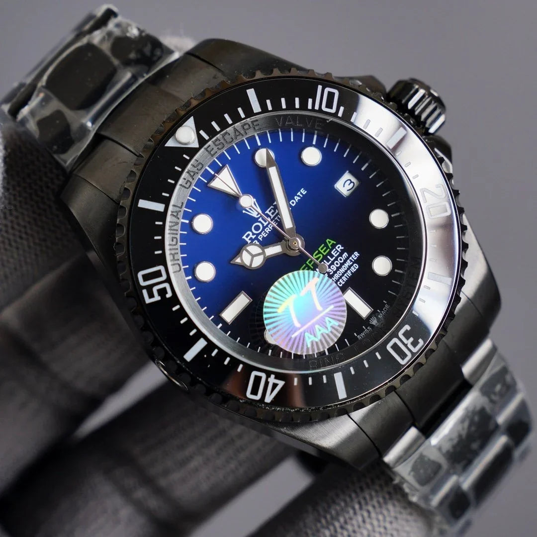 SEA-DWELLER DEEPSEA 44MM CUSTOM ALL BLACK DEEP BLUE DIAL