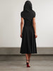 Off-the-shoulder jersey midi dress