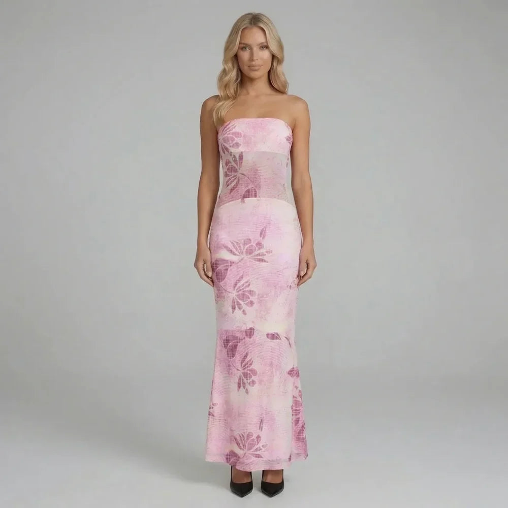 Romina Mesh Maxi Dress