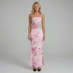 Romina Mesh Maxi Dress