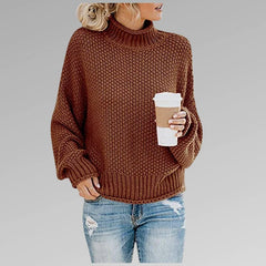 Women's Turtleneck Knit Sweater | Refined High-Neck Pullover