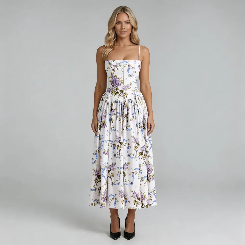 Luciana Floral Midi Dress