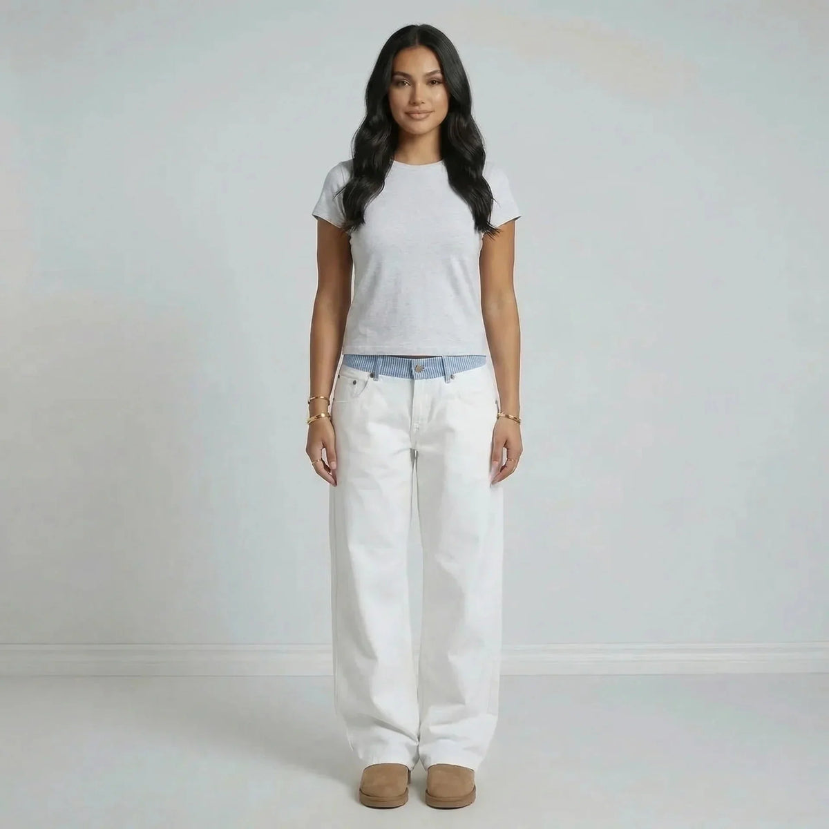 Jodie Contrast Jeans