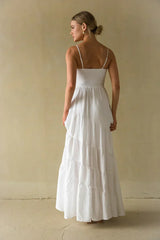 Donna Twist Front Tiered Maxi Dress