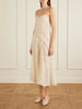 Raina ruched silk-blend midi dress