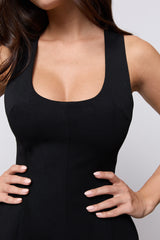 Cotton Mix Volume Mini Dress