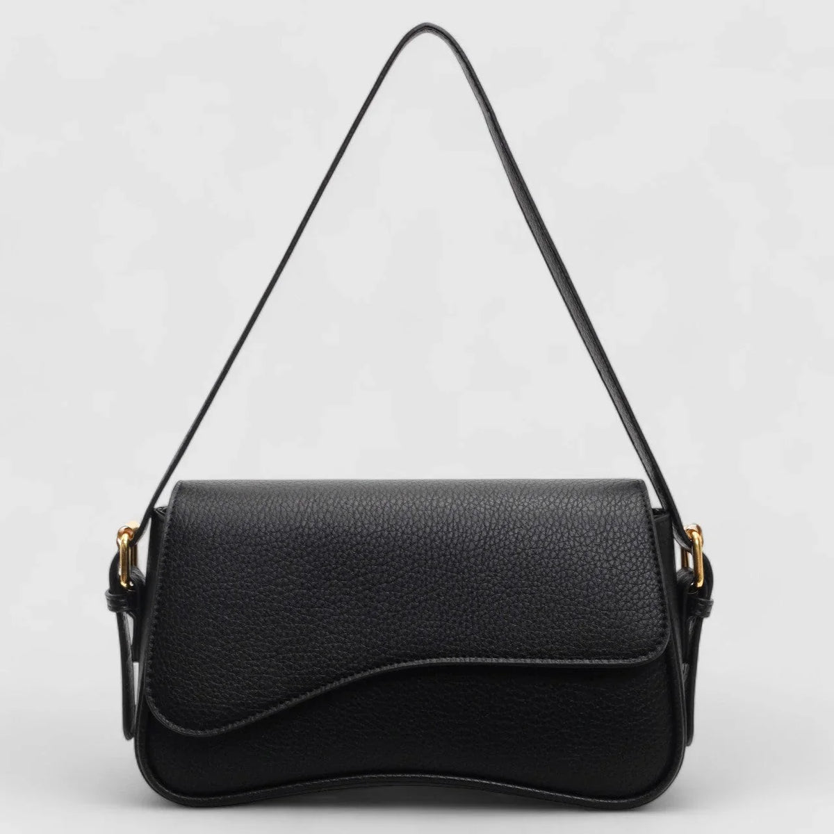 Women's Vegan Leather Handbag | Elegant Wavy Evening Bag