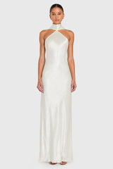 Ashton Maxi in Satin