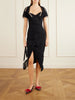 Long Monday Pulling ruched cotton-piquet midi dress
