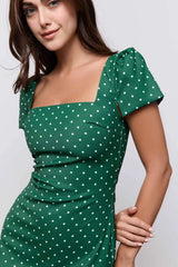 Square Neck Slip Midi Dress