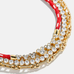 Disney Mickey Mouse Layered Bracelet - Gold/Red