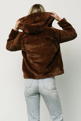 Leeds Faux Fur Jacket | Brown