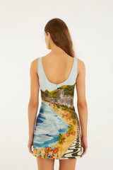 Multicolor Copacabana Beach Mini Dress