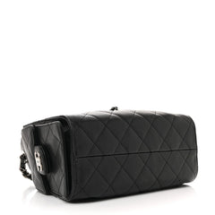 Caviar Quilted Mini Chanel 25 Handbag Black