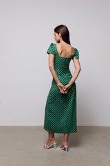 Square Neck Slip Midi Dress