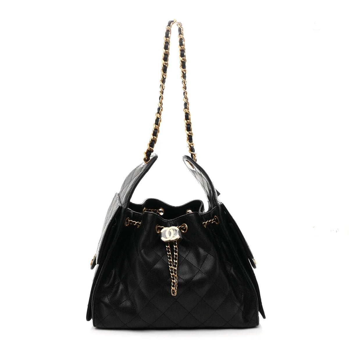 Caviar Quilted Small Chanel 25 Handbag Black