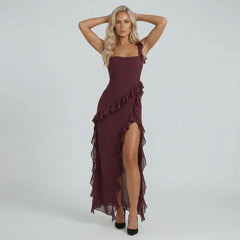 Jillian Ruffle Maxi Dress