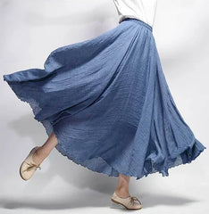 Women's Skirt | Flowy A-Line Maxi Skirt | Lightweight Elegant Design