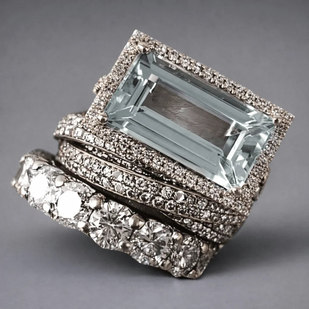 Women's Vintage Turquoise Stackable Ring Set | Silver-Tone Boho Rings