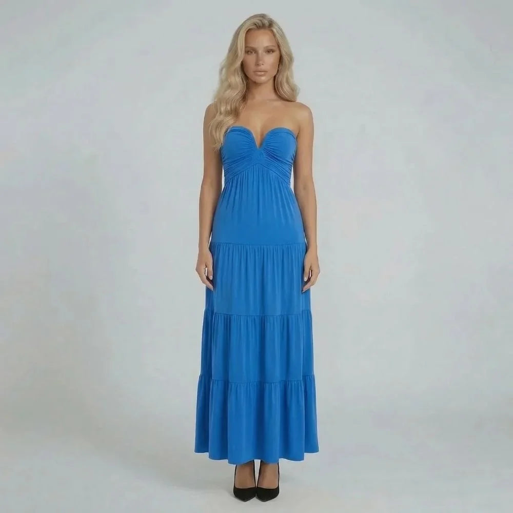 Iris Ruched Maxi Dress